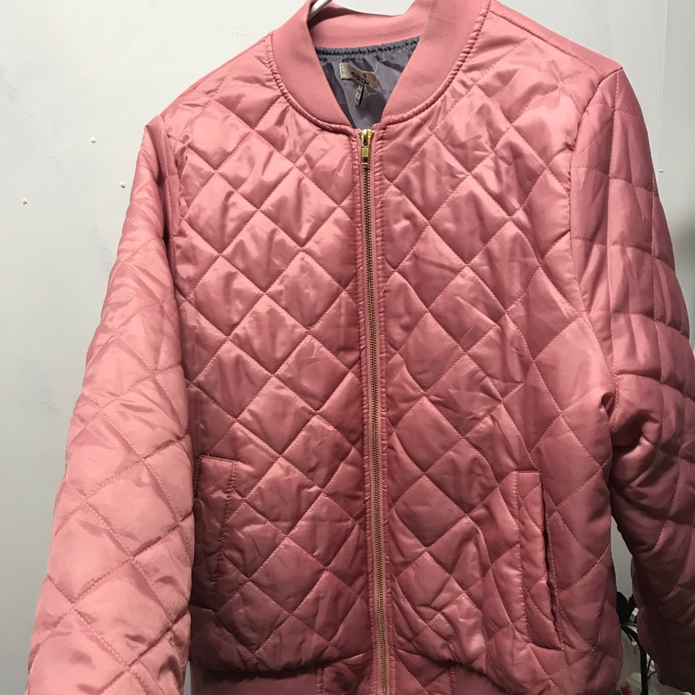 PINK QUILTED COAT